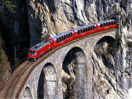 Schweiz mit den sch�nsten Bahnstrecken der Welt